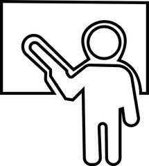 Teaching classroom icon, Students who learn and grow on their own with various subjects. Education content vector, Teachers, Professors, , education, books, instruct, knowledge and pedagogy icons