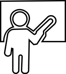 Teaching classroom icon, Students who learn and grow on their own with various subjects. Education content vector, Teachers, Professors, , education, books, instruct, knowledge and pedagogy icons
