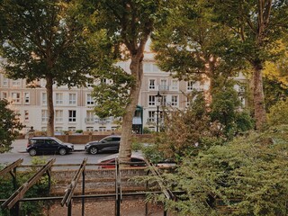 Fototapeta premium West London Residential Architecture, Edwardian Townhouses In Notting Hill, England, United Kingdom