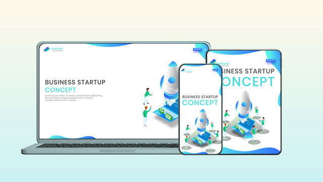 Modern Multi Device 3D Mockup Startup Promo