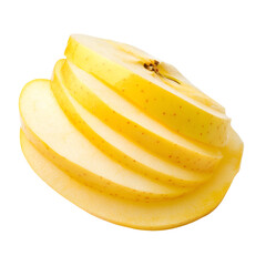 Sliced Yellow Apple Fresh Fruit Food Healthy Eating Vitamins