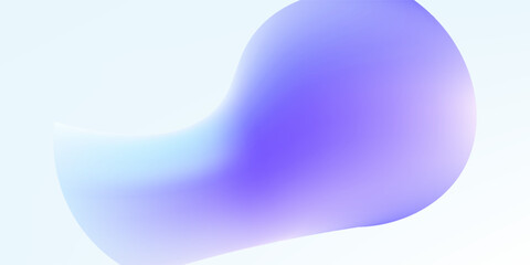 Gradient blur blob shapes. Colored figures with a soft gradation from bright to transparent. Set of isolated vector elements on a white background.