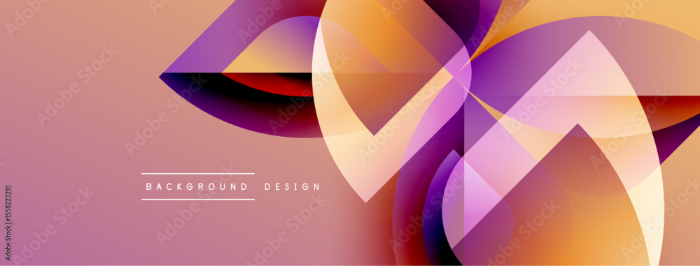 Poster abstract floral design. gradient colors blend, creating dynamic shapes. modern aesthetic, suitable f