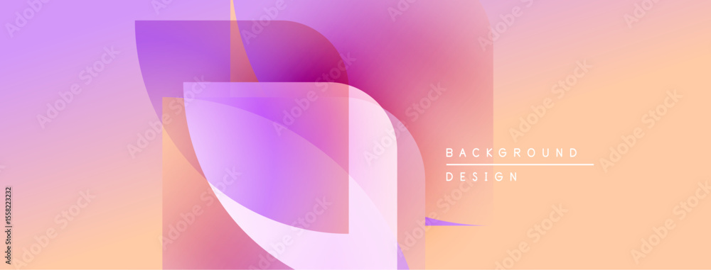 Poster abstract gradient background. soft purple, pink, orange hues blend smoothly. minimalist design with 