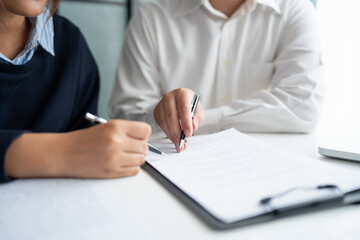 Lawyer businessman working with lawbook in office or courtroom Legal counsel with gavel and legal...