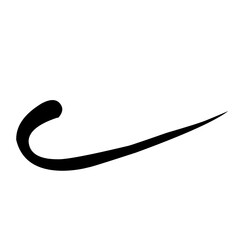 hand lettering underline vector