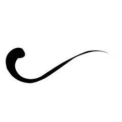 hand lettering underline vector