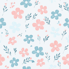 Floral Seamless Pattern – Elegant Botanical Background Design
