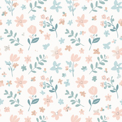 Floral Seamless Pattern – Elegant Botanical Background Design