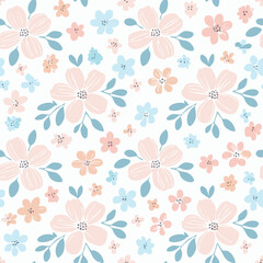Floral Seamless Pattern – Elegant Botanical Background Design
