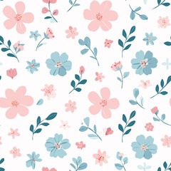 Floral Seamless Pattern – Elegant Botanical Background Design