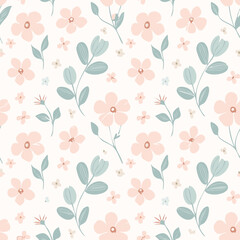 Floral Seamless Pattern – Elegant Botanical Background Design