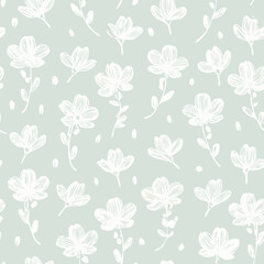 Floral Seamless Pattern – Elegant Botanical Background Design