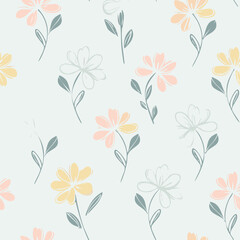 Floral Seamless Pattern – Elegant Botanical Background Design