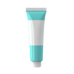 Light Blue Tube Mockup Skincare Product Packaging Design