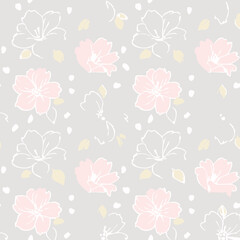 Floral Seamless Pattern – Elegant Botanical Background Design