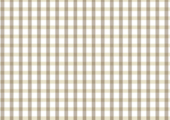 薄い茶色のシンプルなギンガムチェック柄(背景・壁紙)