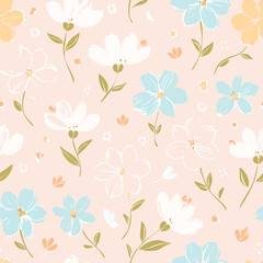 Floral Seamless Pattern – Elegant Botanical Background Design