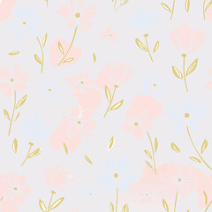 Floral Seamless Pattern – Elegant Botanical Background Design