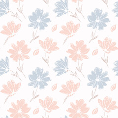Floral Seamless Pattern – Elegant Botanical Background Design