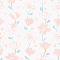 Floral Seamless Pattern – Elegant Botanical Background Design
