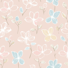 Floral Seamless Pattern – Elegant Botanical Background Design