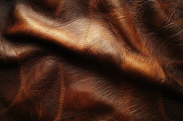 Brown leather texture background with soft lighting