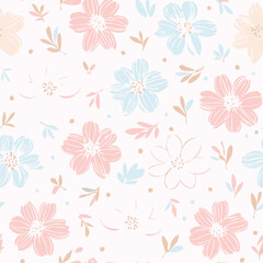 Floral Seamless Pattern – Elegant Botanical Background Design