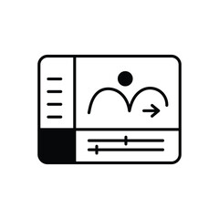 Animation Frame Icon vector stock illustration