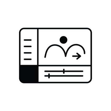 Animation Frame Icon vector stock illustration