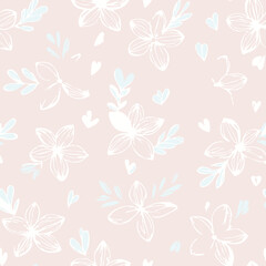 Floral Seamless Pattern – Elegant Botanical Background Design