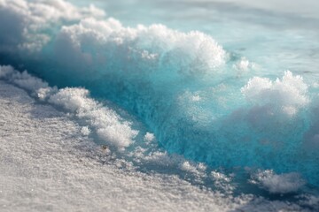 Soft gradient from arctic ice blue to polar white, with a grainy texture creating depth and coolness.