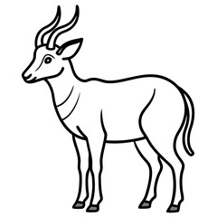 Monoline Saola Illustration