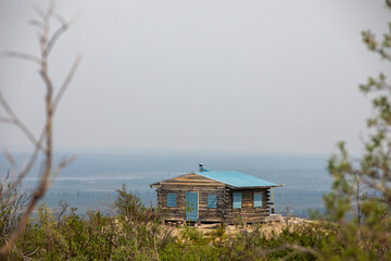 log cabin in Denali