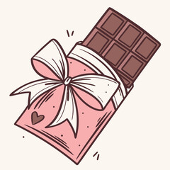 Hand Drawn Chocolate Bar Vector – Sweet Cocoa Snack Illustrations
