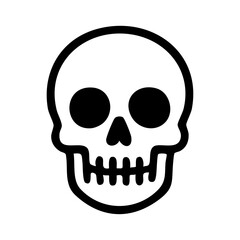 Fototapeta premium 骸骨 スカル 線画 手書き