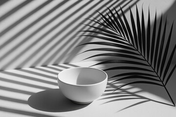 Monochrome ceramic bowl
