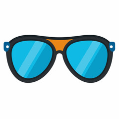 Sunglasses Icon Vector | Generative AI Linocut Silhouette Design