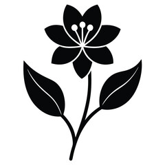 Obraz premium Freesia Icon Vector Illustration of Beautiful Flower