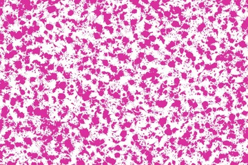 Abstract pink splashes paint texture grunge seamless pattern isolated on white background. Endless texture for wallpaper, textile, print, fabric, wrapping paper, card, packaging, decoration, etc.
