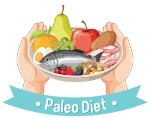  Colorful Paleo Diet Food Illustration © GraphicsRF