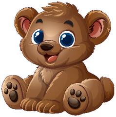 Adorable Baby Bear Illustration