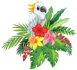  Tropical Bird with Exotic Floral Arrangement © GraphicsRF