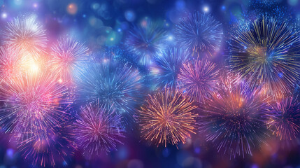 Beautiful Fireworks Background Wallpaper