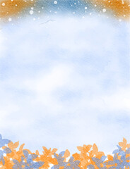 orange blue colorful abstract illustration, background, wallpaper, card invitation design