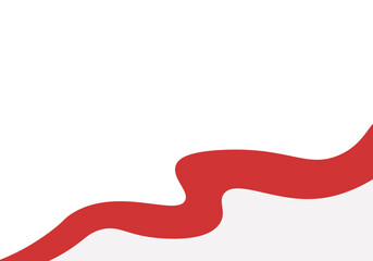 Independence Day Indonesia Wavy Flag Element