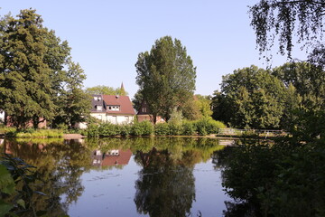 Landschaftspark in Castrop-Rauxel im Ruhrgebiet	
