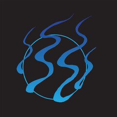 blue fire japanese flame tattoo traditional