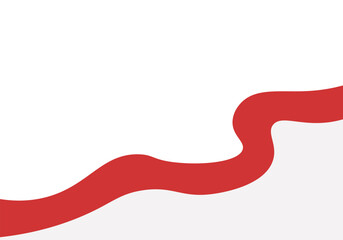 Independence Day Indonesia Wavy Flag Element