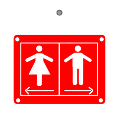 man and woman toilet sign with transparent background clipart